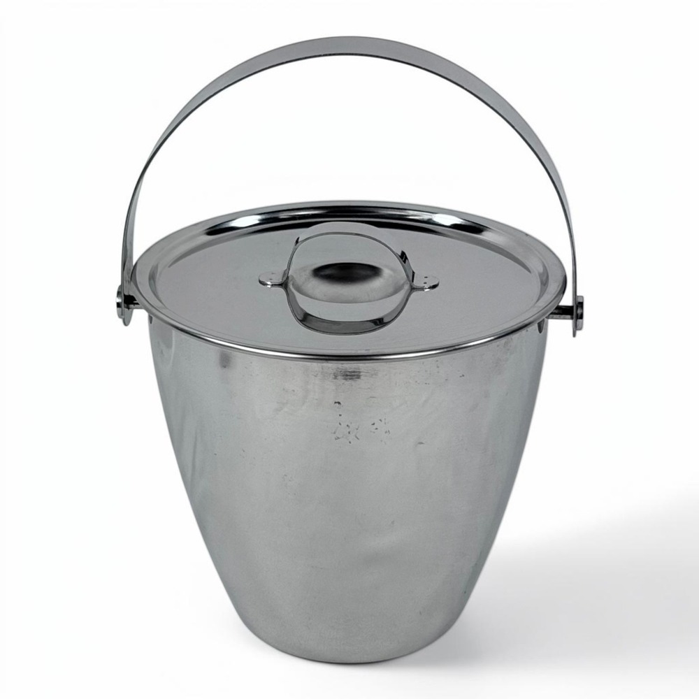 Vintage IKEA Groggy Stainless Steel Ice Bucket Lid Anna Efverlund Maria Vinka - Picture 3 of 9